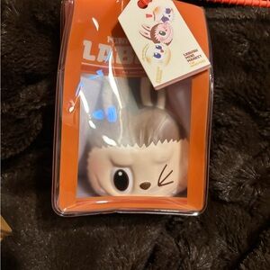 Cute Bunny Stuffed Animal Keychain - Gray and White